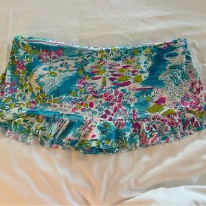 Lilly Pulitzer Monaco Hipster Swim Bottom Postcards from Positano Size 14 EUC